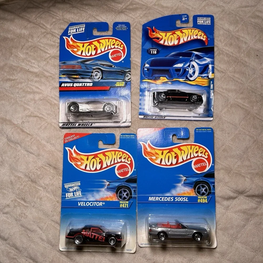Hot Wheels Set Of 4 Cars Diecast 1:64 NIB #1096 #118 #471 #494